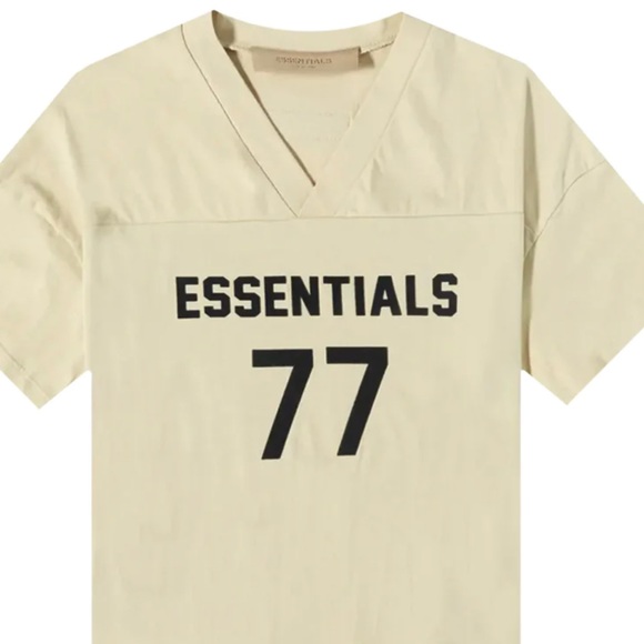 Fear of God Essentials Women's Football 77 T-shirt Wheat L - Picture 4 of 15